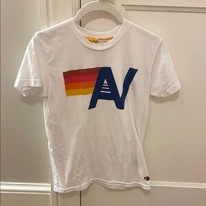 Aviator Nation White T-Shirt with Logo